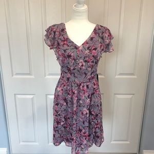 Express flower print dress